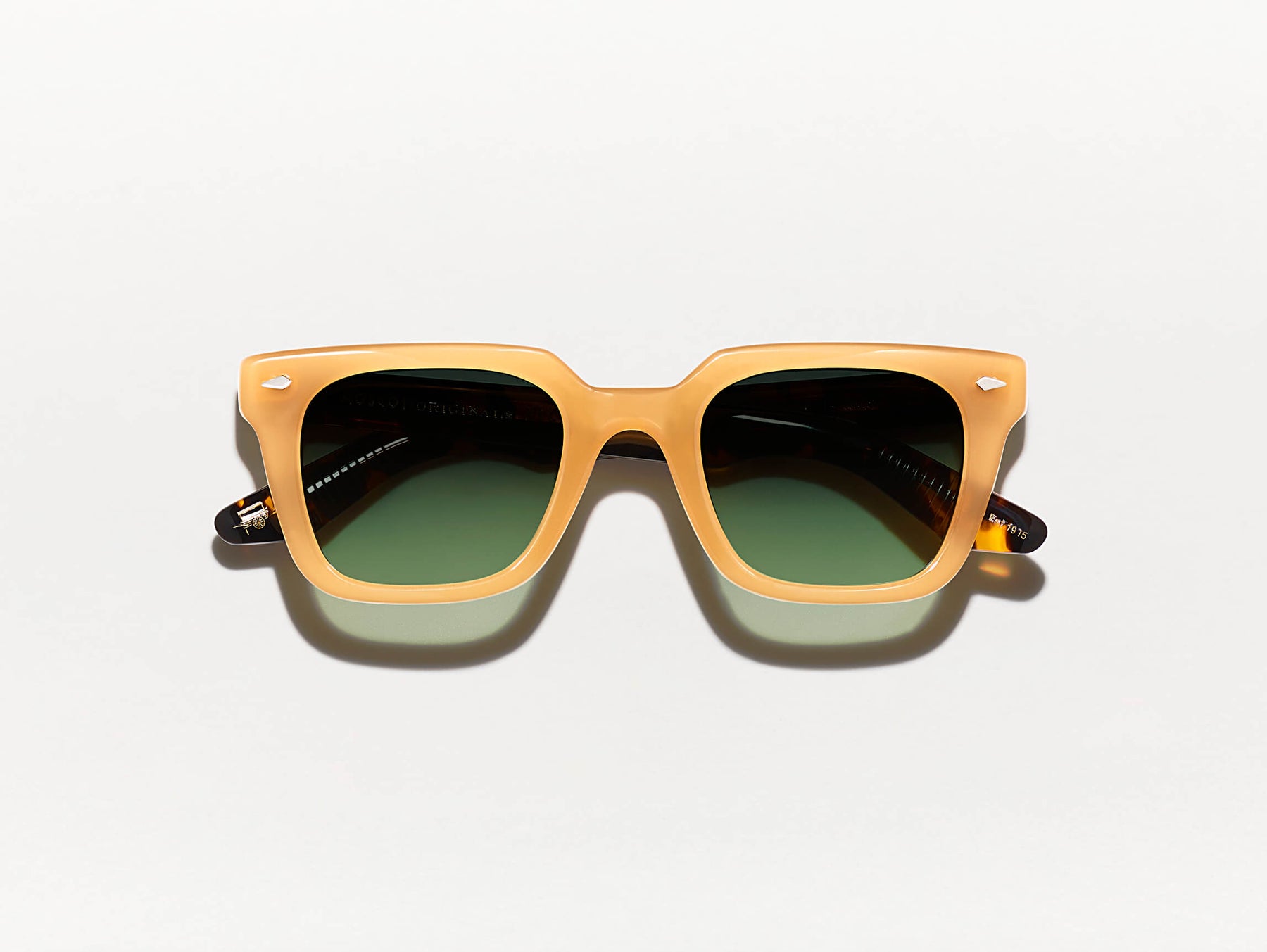 The GROBER SUN in Honey/Tortoise with Forest Wood Tinted Lenses