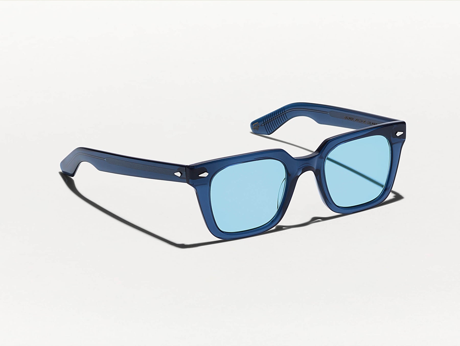 The GROBER SUN in Navy with Celebrity Blue Tinted Lenses