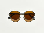 The GROYSE SUN in Raw Gold with Cosmitan Brown Glass Lenses