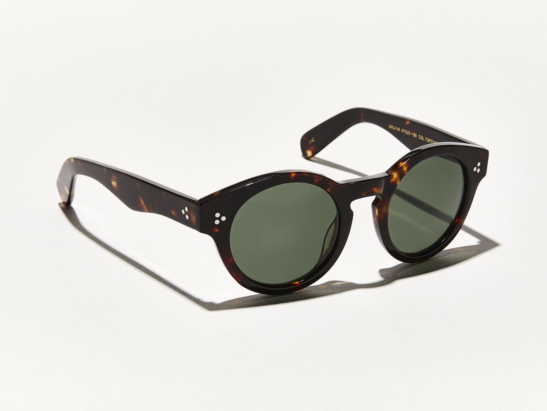 The GRUNYA SUN in Tortoise with G-15 Glass Lenses