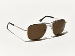 The HELDISH SUN in Gold with Cosmitan Brown Glass Lenses