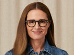 Model is wearing The LEMTOSH in size 46 in Matte Tortoise