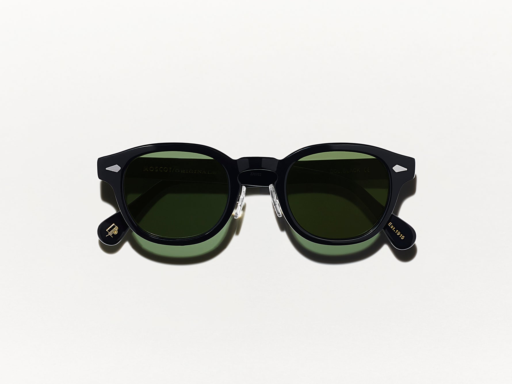 #color_black | The LEMTOSH SUN with Metal Nose Pads in Black with G-15 Glass Lenses
