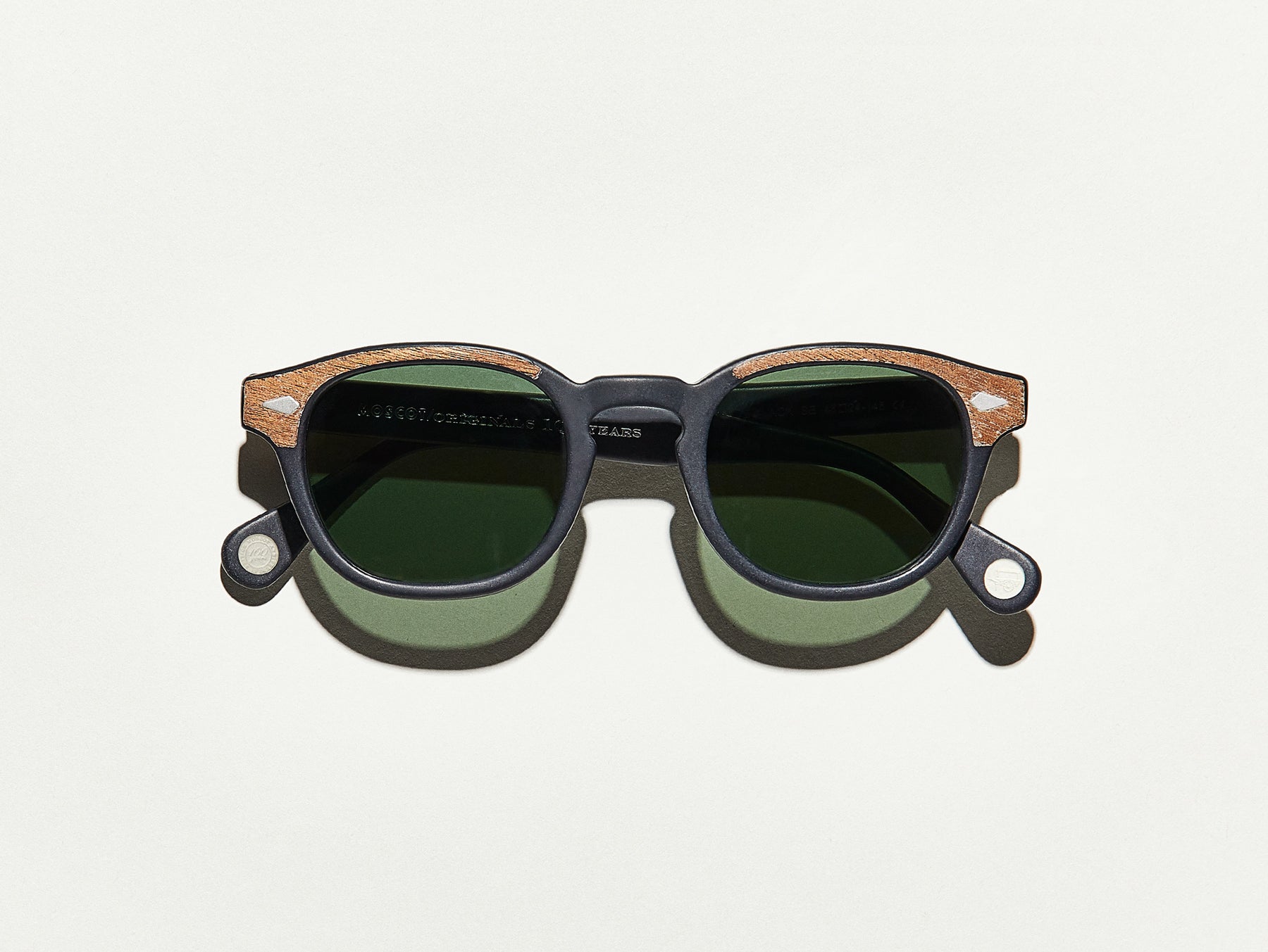 The LEMTOSH SUN in Matte Black/Wood with G-15 Glass Lenses