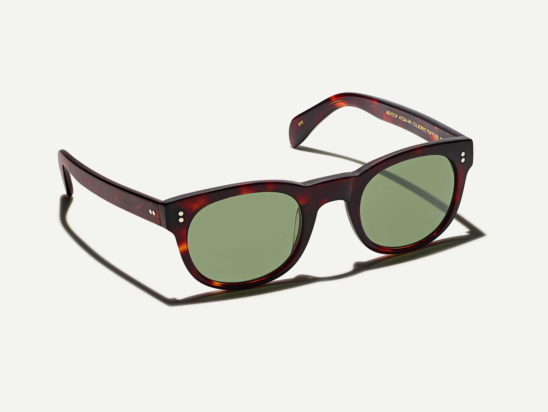 The MENSCH SUN in Burnt Tortoise with G-15 Glass Lenses