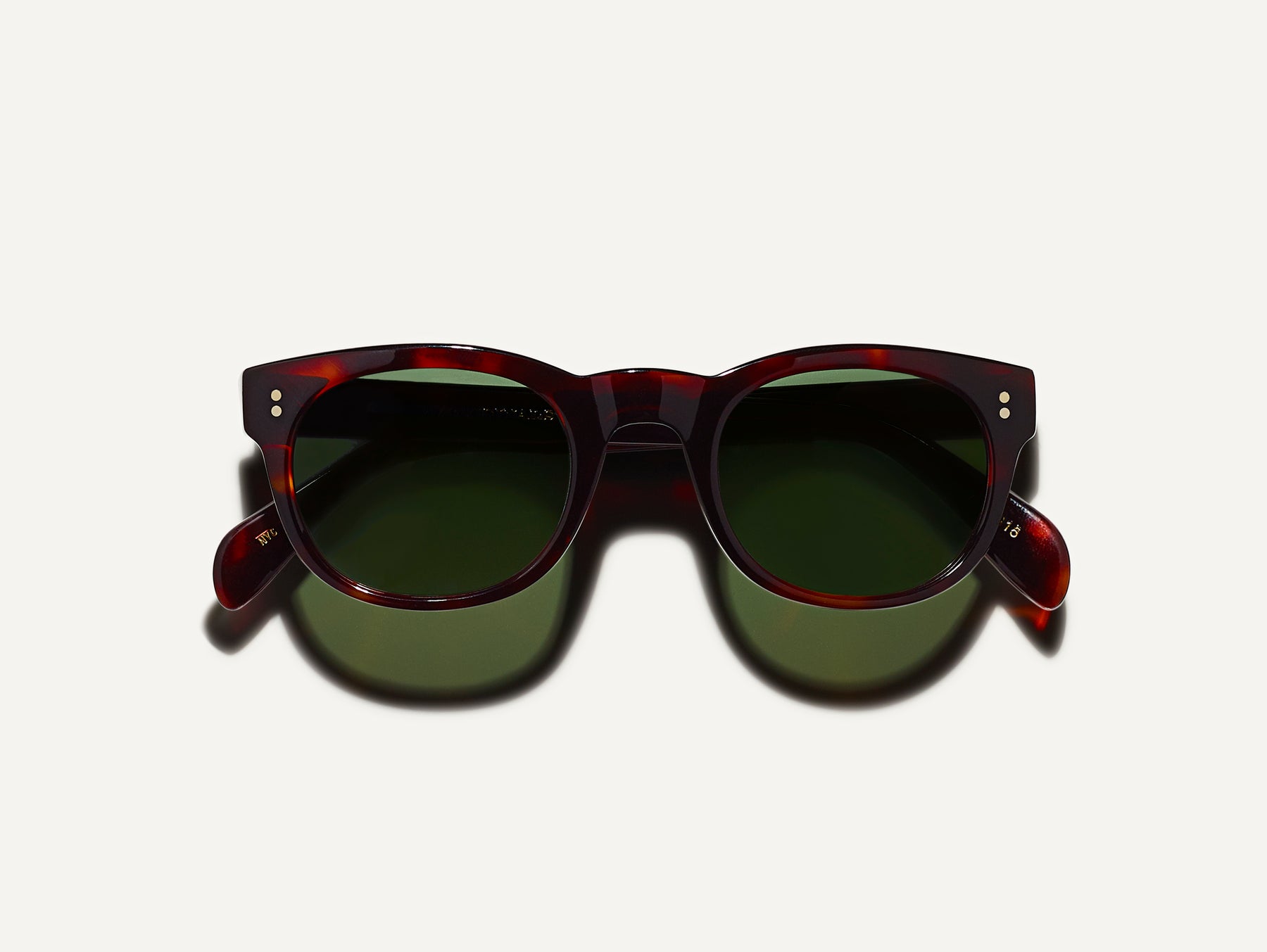 The MENSCH SUN in Burnt Tortoise with G-15 Glass Lenses