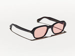 The MESHUG SUN in Matte Dark Brown with New York Rose Tinted Lenses