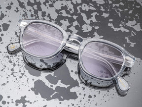 The LEMTOSH in Light Grey with American Grey Fade Tinted Lenses