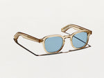 O MOMZA SUN em Cinnamon com Lentes de Vidro Azuis
