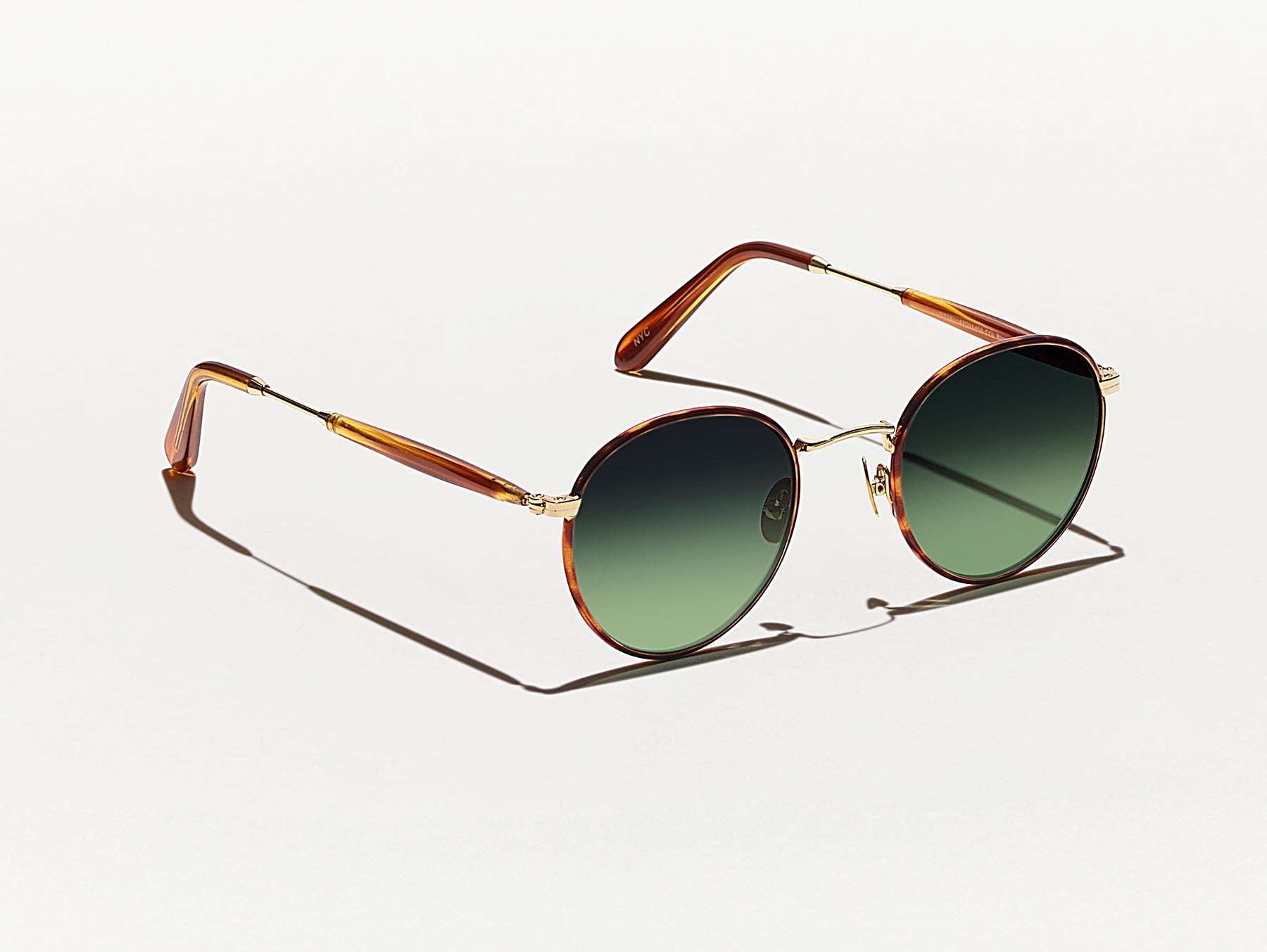 The PITSEL SUN in Blonde with Forest Wood Tinted Lenses