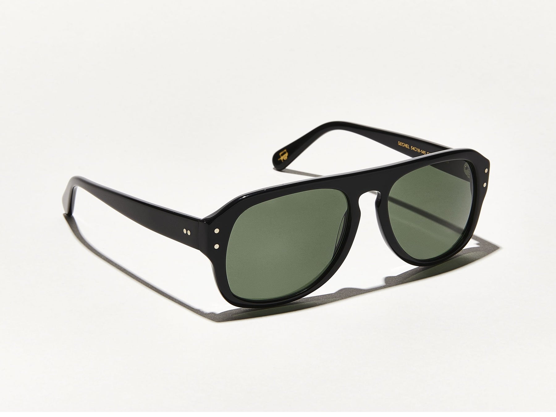 The SECHEL SUN in Black with G-15 Glass Lenses