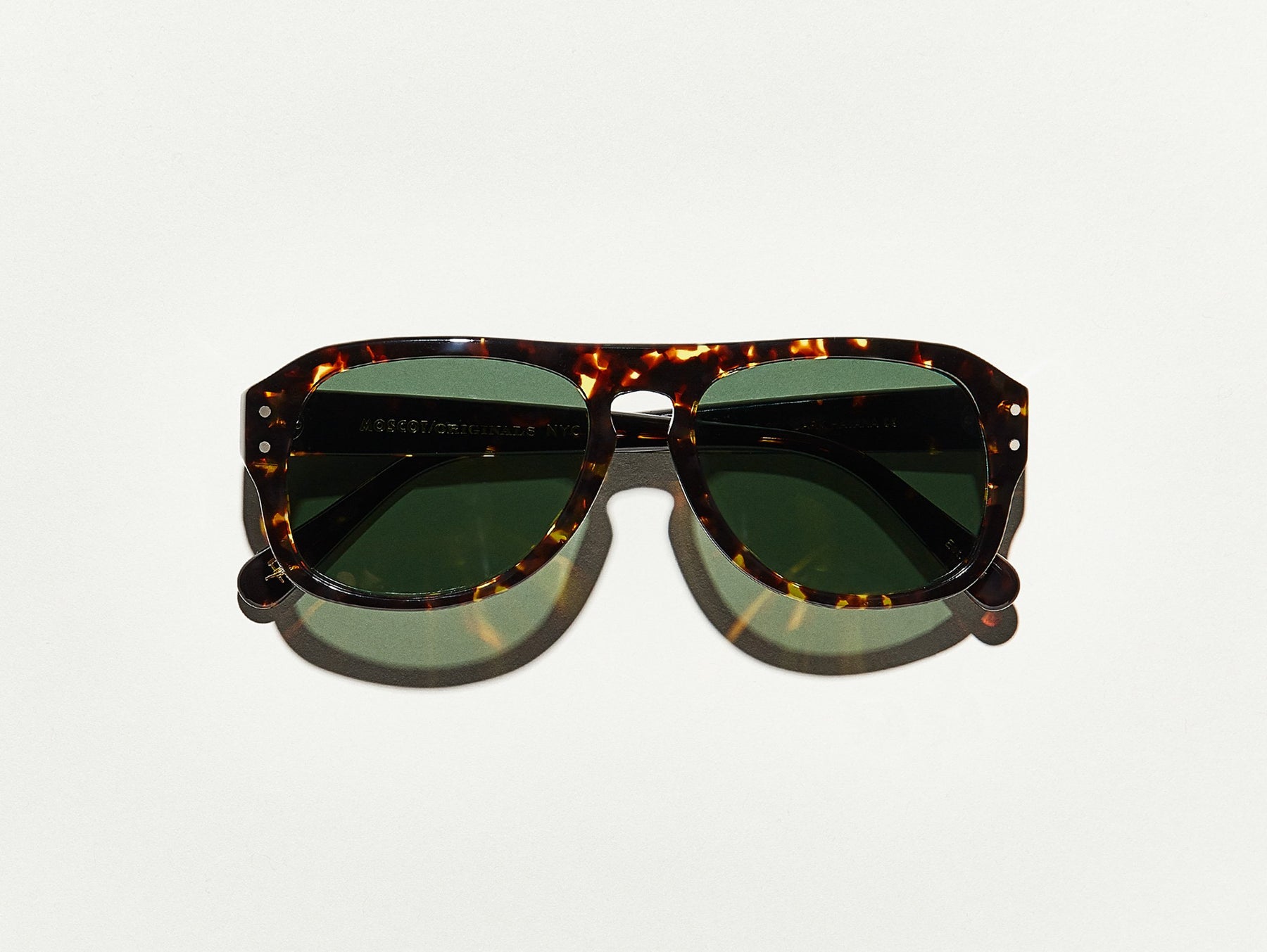 The SECHEL SUN in Dark Havana with G-15 Glass Lenses