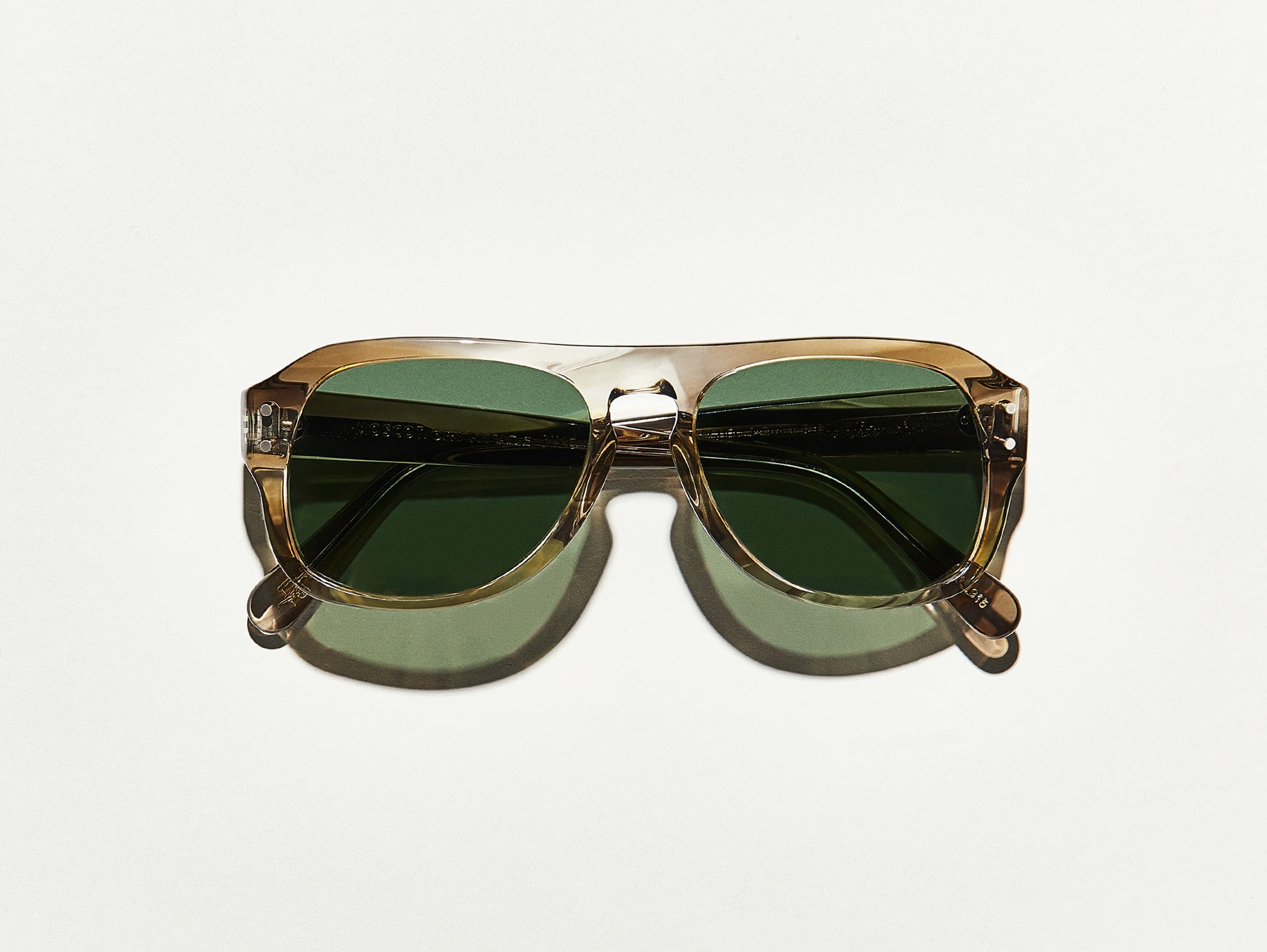 The SECHEL SUN in Straw with G-15 Glass Lenses