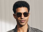 Model is wearing The SHTARKER SUN in Gunmetal in size 57 with G-15 Lenses