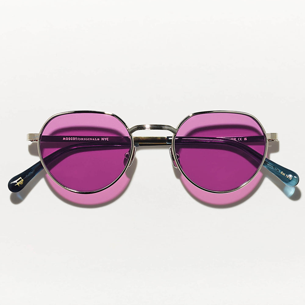 #color_silver | The SMENDRINK SUN in Silver with Purple Nurple Tinted Lenses