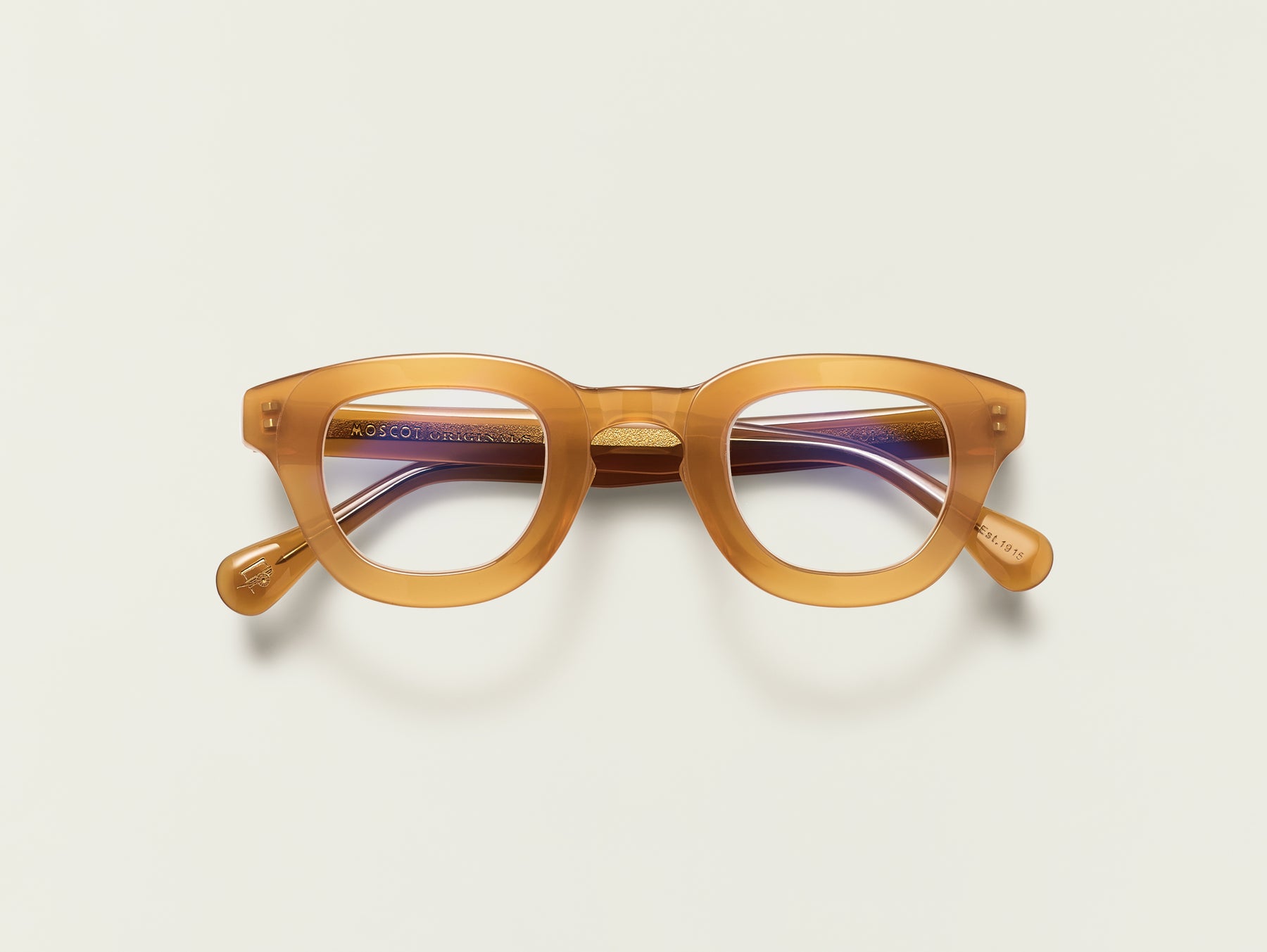 The TELENA in Butterscotch with Blue Protect Lenses