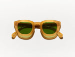 The TELENA SUN in Butterscotch with Calibar Green Glass Lenses