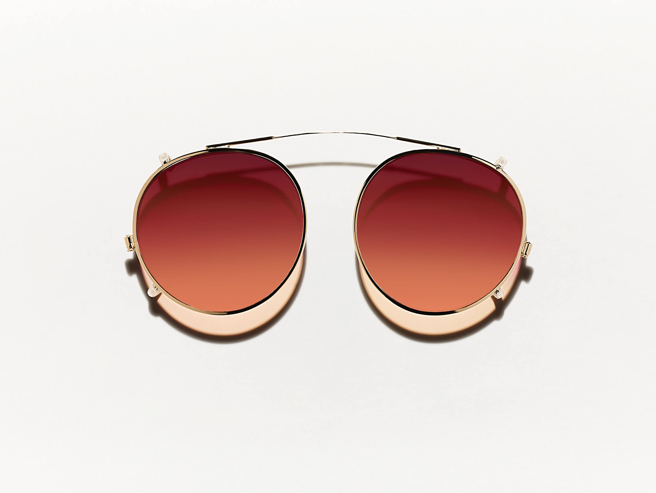 #color_cabernet | The CLIPZEN in Gold with Caberent Tinted Lenses