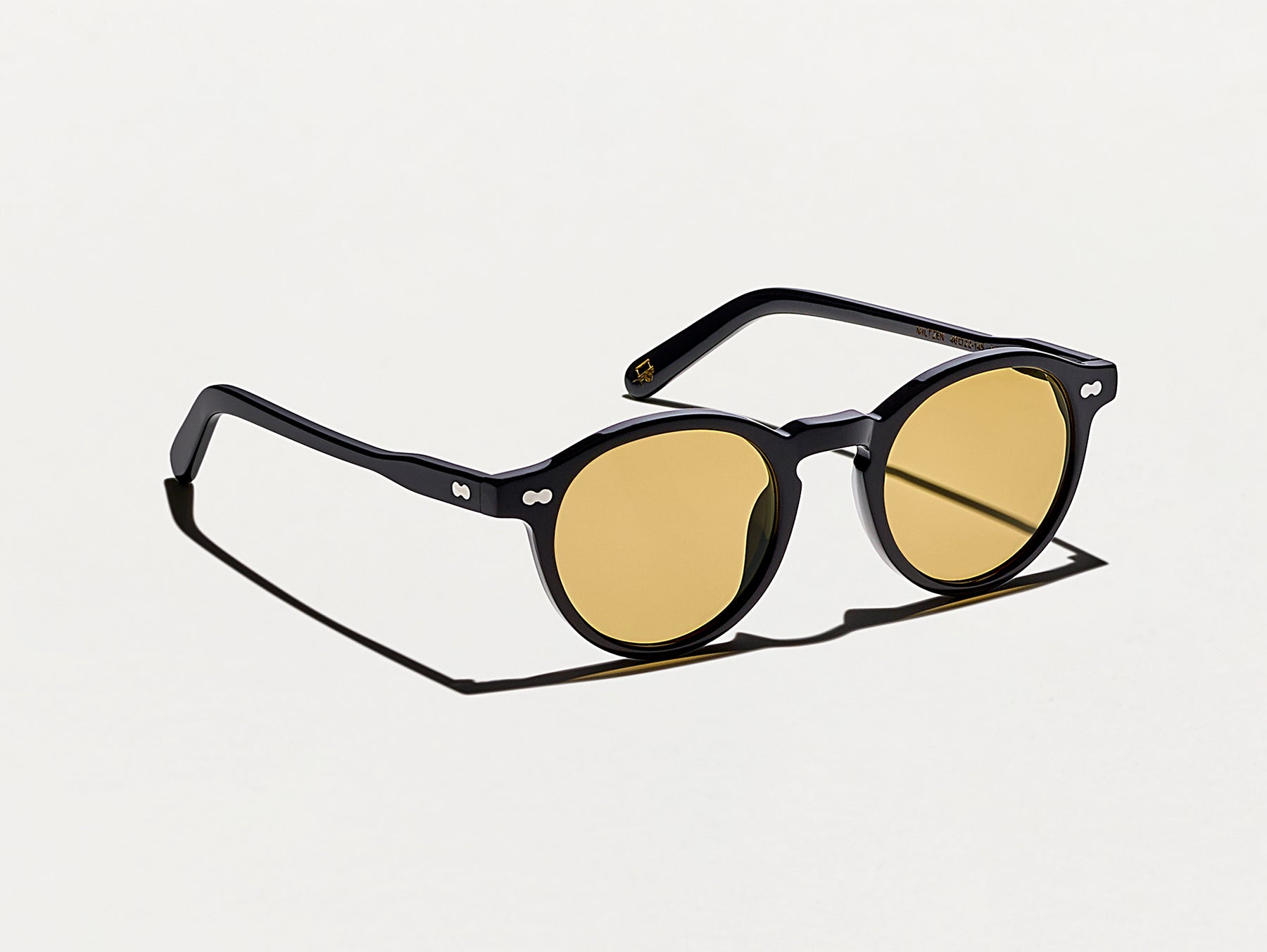 The MILTZEN Black with Amber Tinted Lenses