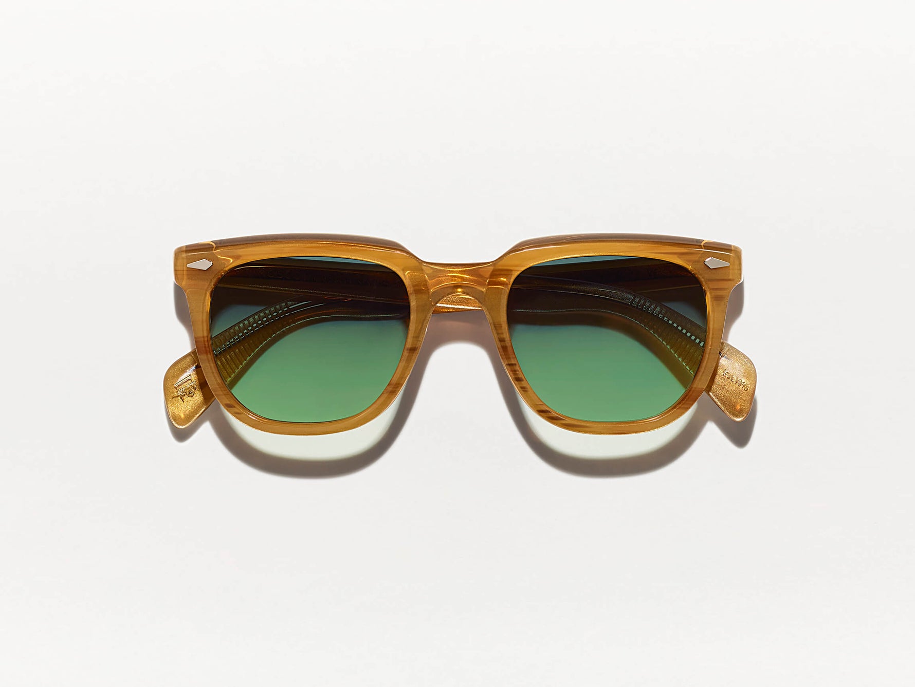 #color_blonde | The YONTIF SUN in Blonde with Forest Green Tinted Lenses