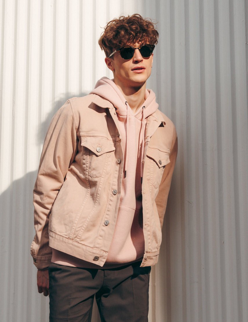 Model is wearing The YUKEL SUN in Classic Havana/Gunmetal in size 48 with G-15 Glass Lenses