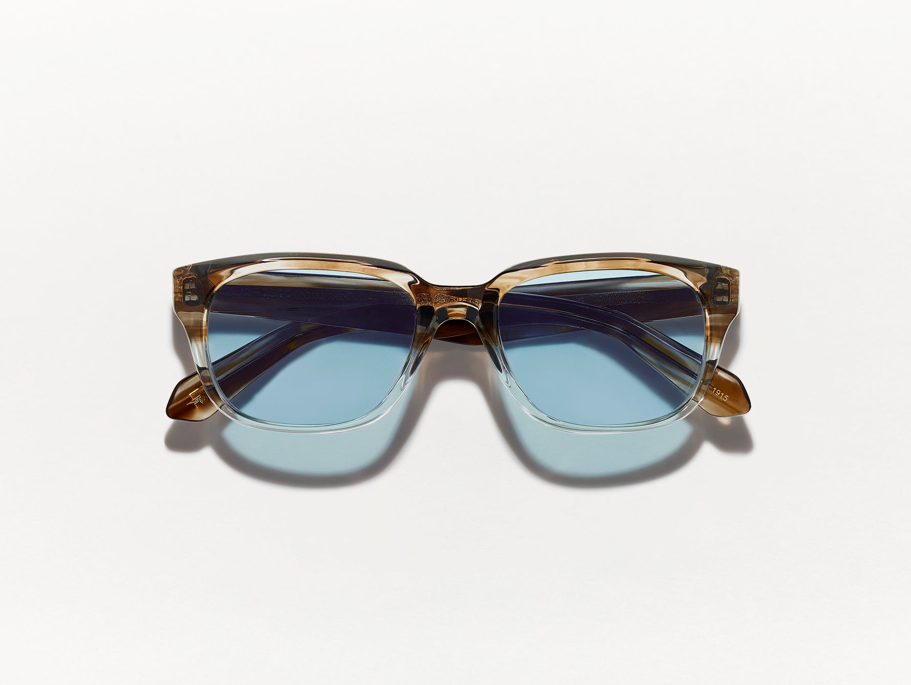 #color_brown smoke | The ZINDIK SUN in Brown Smoke with Blue Glass Lenses